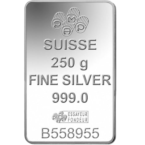 PAMP 250g Lingotto d'Argento
