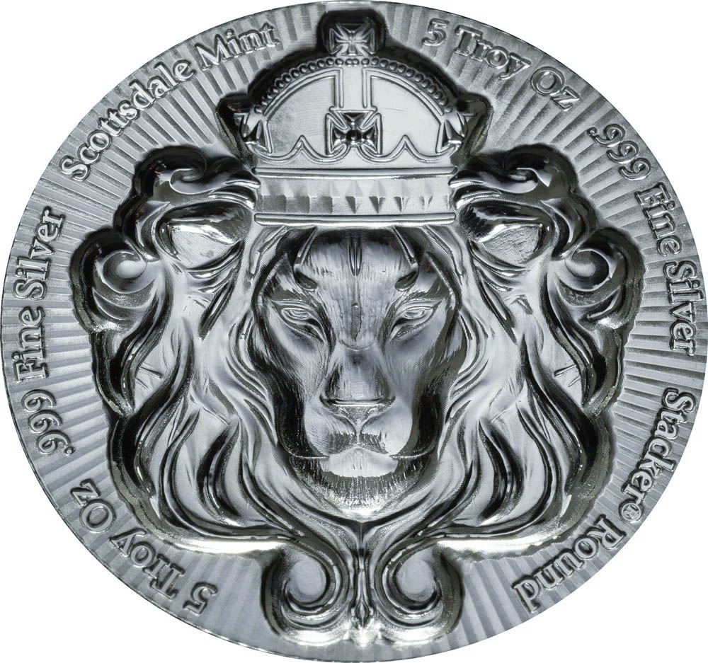 Scottsdale 5oz Round Stacker d'Argento